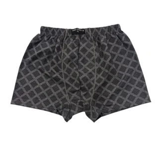 شورت مردانه نخی پادار تار و پود ملانژ تمام طرح XL