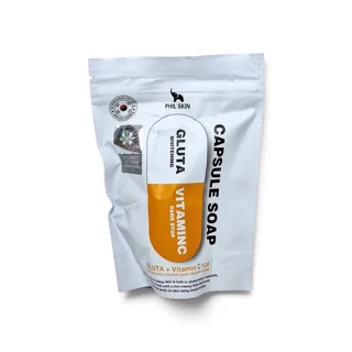 صابون کپسولی (Phil Skin) شست‌وشوی متفاوت با (Gluta) گلوتاتیون+ Vitamin) C) ویتامین سی