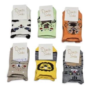 جوراب مچی نوزاد طرح حیوانات  Dimitri Socks