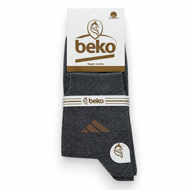 جوراب مردانه نیم ساق  بکو (Beko)نخی طرح‌دار
