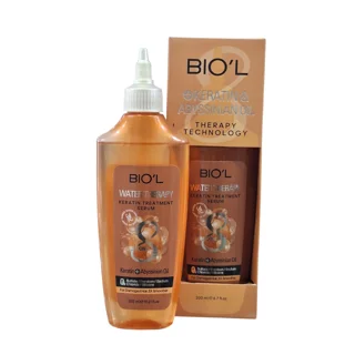 سرم آبی حاوی کراتین و روغن آبیسین بیول ۲۰۰میل BIOL