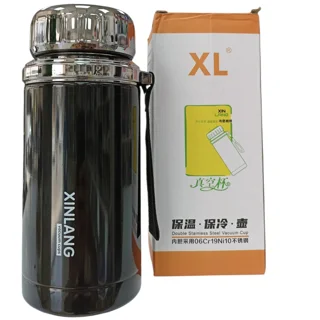 فلاسک دوجداره XINLANG با استیل ضد زنک 304 و حجم 1 لیتر کد 219
