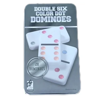 دومینو رنگی ۲۸ عددی (Double Six Color Dot Dominoes)