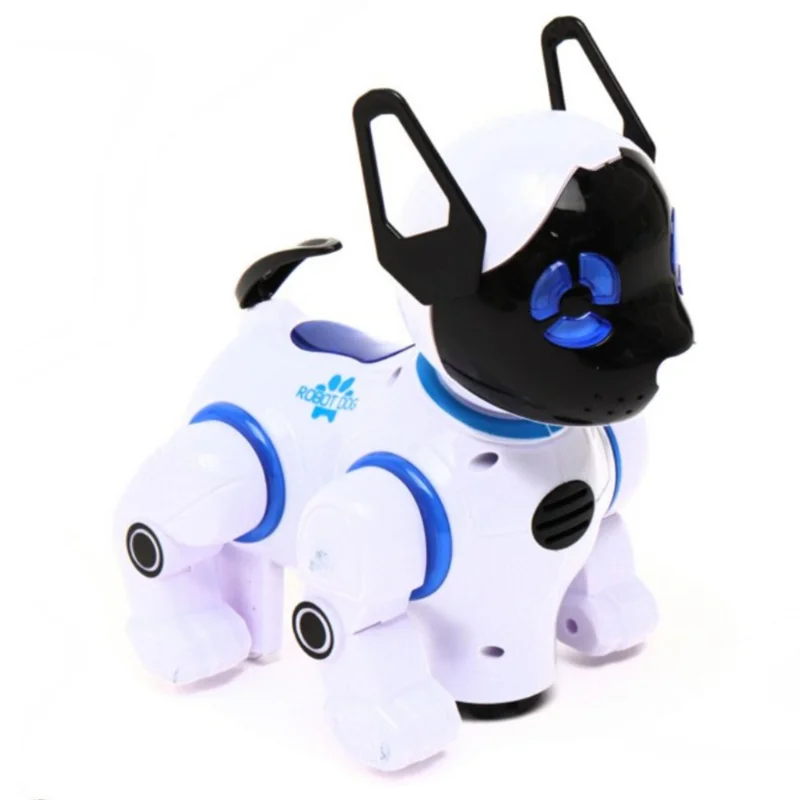 اسباب بازی سگ رباتی کنترلی و موزیکال باتری خور مدل 2629-T9B (سفید رنگ)