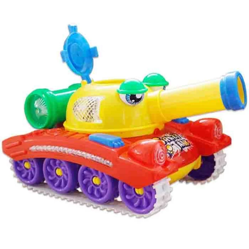 اسباب بازی تانک موزیکال با قابلیت پرتاپ توپ ( قرمز رنگ )