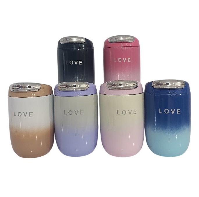 تراول ماگ استیل LOVE ضد زنگ ظرفیت 300 ml مناسب نوشیدنی های گرم و سرد