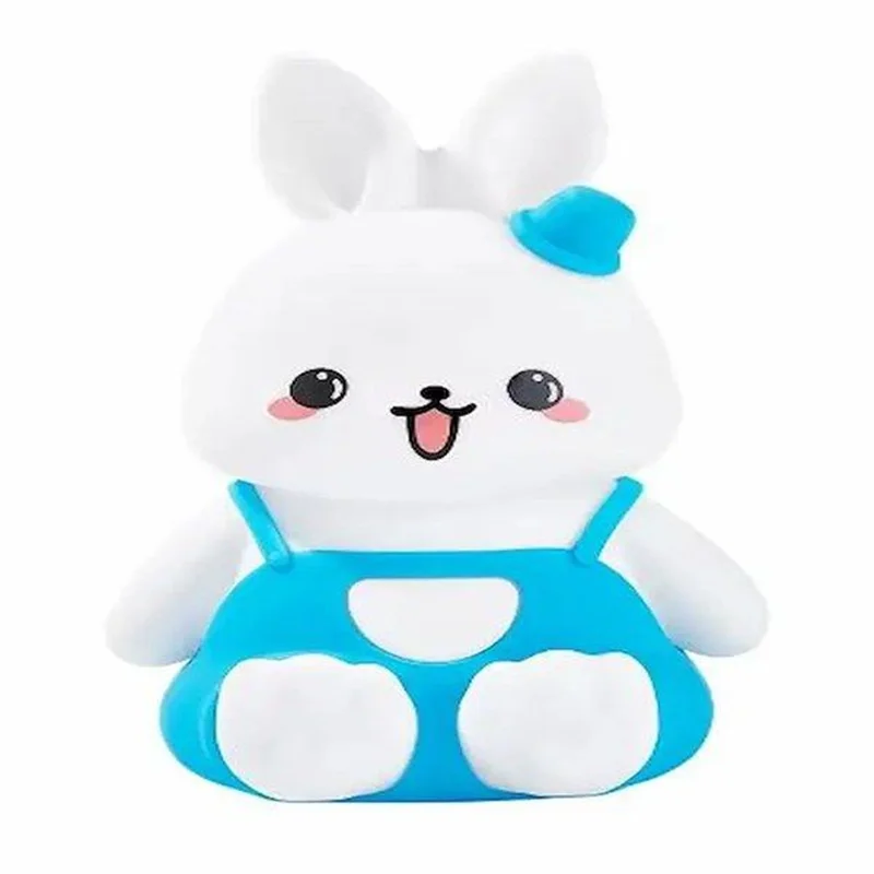 چراغ خواب فانتزی و سیلیکونی طرح خرگوش ریموت دار ( آبی رنگ)