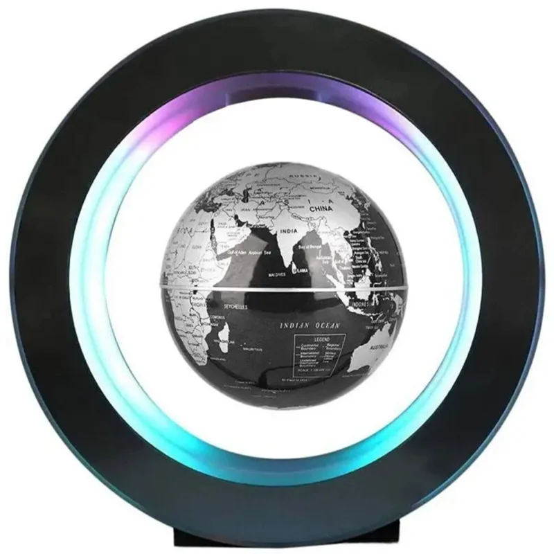 چراغ خواب دکوری و مغناطیسی و معلق طره کره زمین (مشکی رنگ)